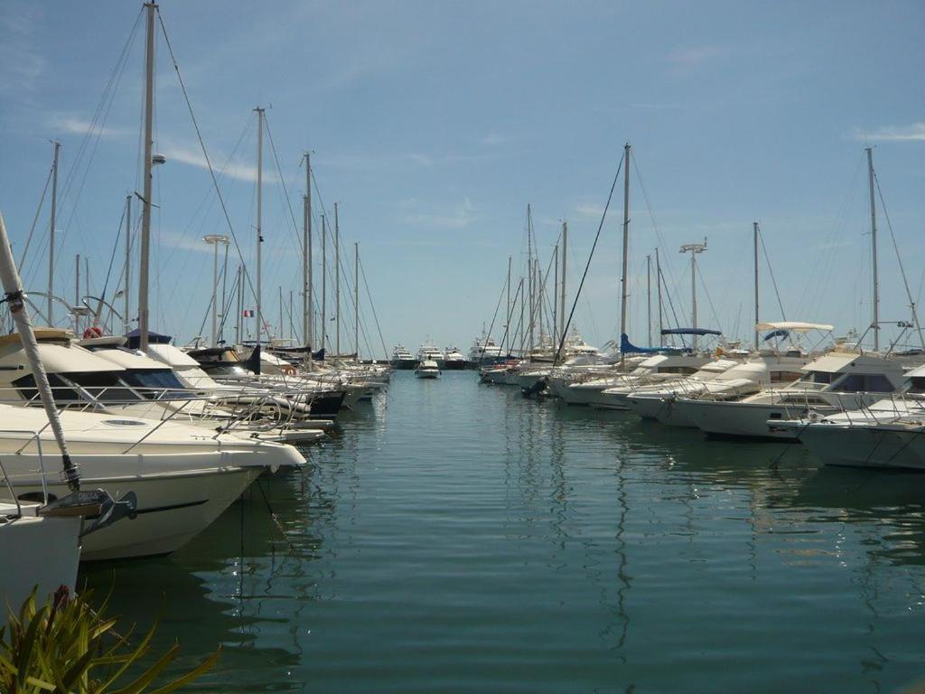 Charmant 2P Vue Mer Face Au Port De Golfe Juan Esterno foto